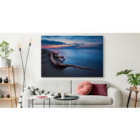 Schilderij -  Natuurlijk zee landschap  , Wanddecoratie , Premium print