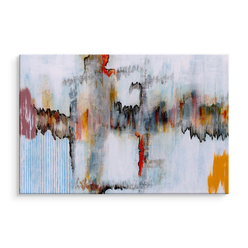 Schilderij -  Abstracte golven  , Wanddecoratie , Premium print