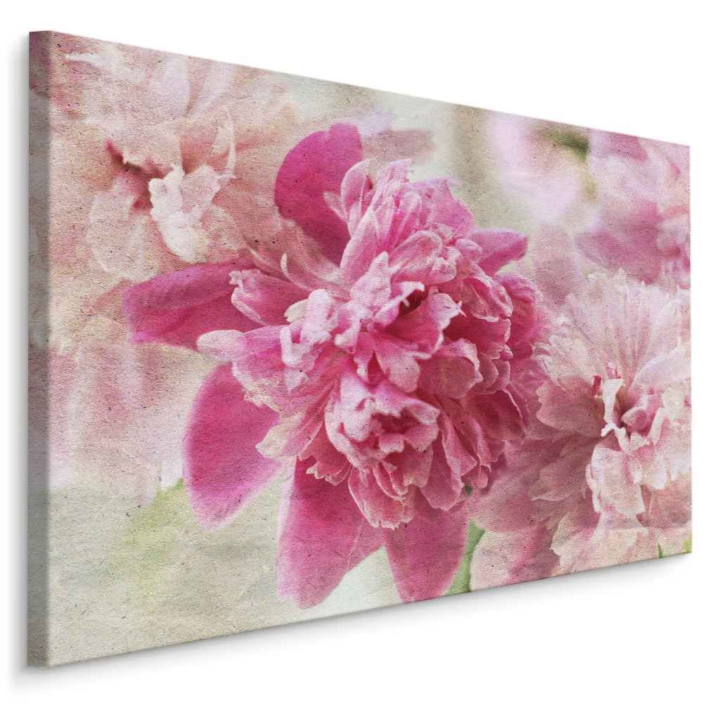 Schilderij - Prachtige roze rozen, eyecatcher in uw huis, wanddecoratie afbeelding