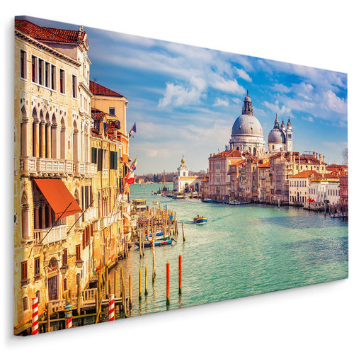 Schilderij - Een prachtige dag in Venetië, Italië, premium print