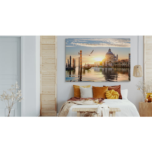 Schilderij - Romantisch Venetië, Italië, premium print