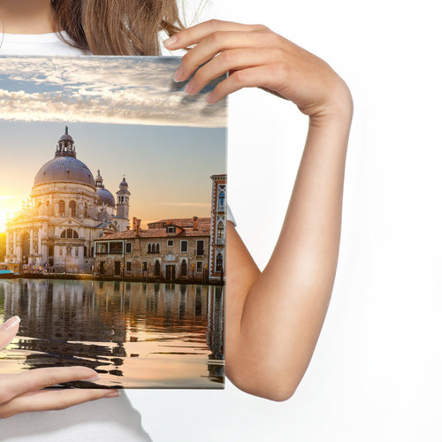 Schilderij - Romantisch Venetië, Italië, premium print