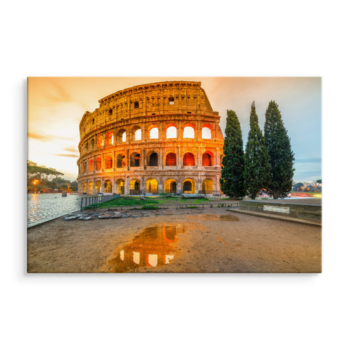 Schilderij - Amphitheater in Rome,  wanddecoratie, premium print