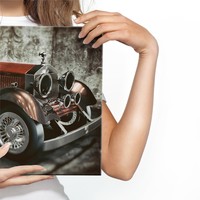 Schilderij -  Prachtige Oldtimer , print op canvas, Premium print