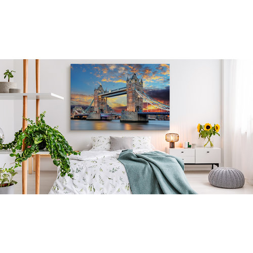 Schilderij Tower Bridge Londen, multi-gekleurd, premium print