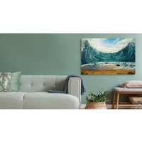 Schilderij Abstracte zee, blauw, premium print