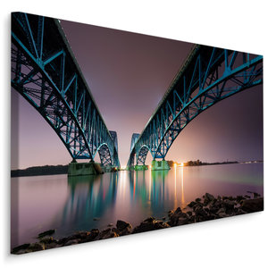 Schilderij South Grand Island Bridge, multi-gekleurd, premium print Schilderij South Grand Island Bridge, multi-gekleurd, premium print