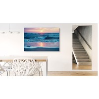 Schilderij - Zee in pastel kleuren, premium print