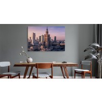 Schilderij - Warschau skyline, 4 maten, multi-gekleurd, Premium print