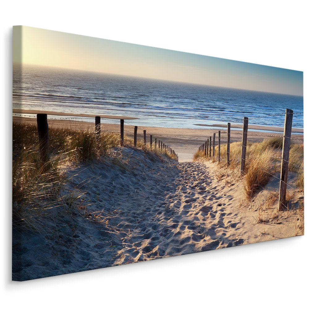Schilderij - Pad naar de Noordzee, 4 maten, premium print, scherp geprijsd afbeelding