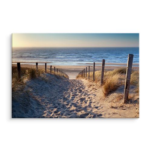 Schilderij - Pad naar de Noordzee, 4 maten, premium print, scherp geprijsd