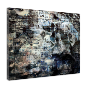 Karo-art Schilderij - Abstract met mystieke symbolen, premium print, wanddecoratie Karo-art Schilderij - Abstract met mystieke symbolen, premium print, wanddecoratie