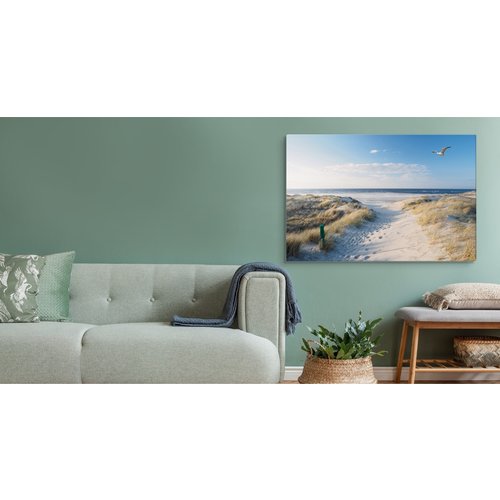 Schilderij - Pad naar Noordzee, multi-gekleurd,4 maten, premium print