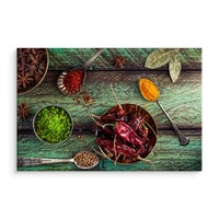 Schilderij - Oosterse specerijen, multi-gekleurd, 4 maten, wanddecoratie