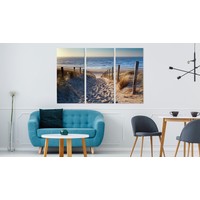Schilderij - Op weg naar de Noordzee, 3 luik, premium print Schilderij - Op weg naar de Noordzee, 3 luik, premium print