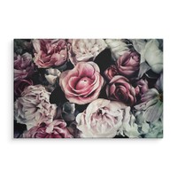 Schilderij - Vintage roze rozen, 4 maten, premium print