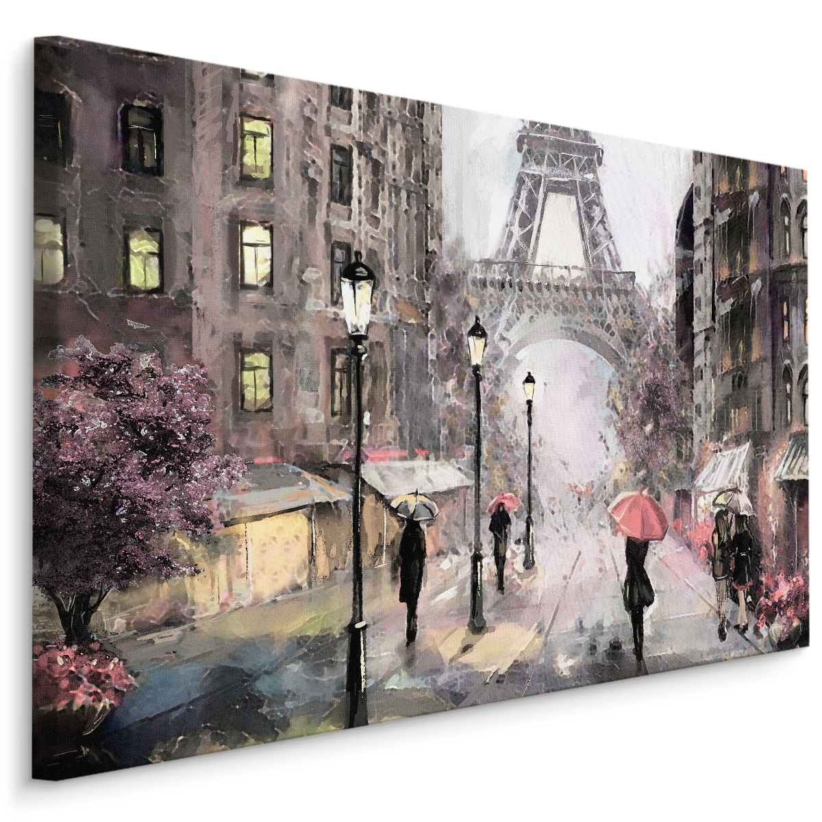 Schilderij - Regen in Parijs II, multi-gekleurd, 4 maten, premium print afbeelding