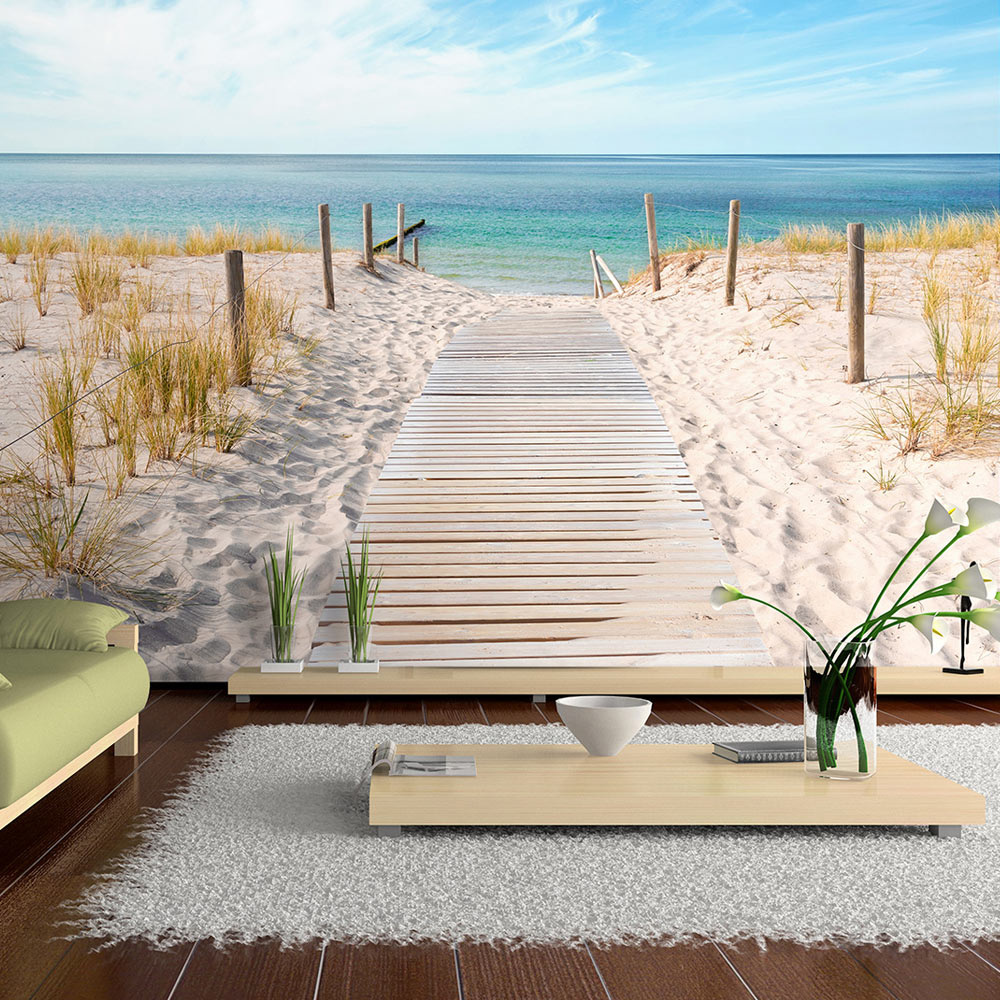 Zelfklevend fotobehang - Vakantie aan het strand, 8 maten, premium print afbeelding