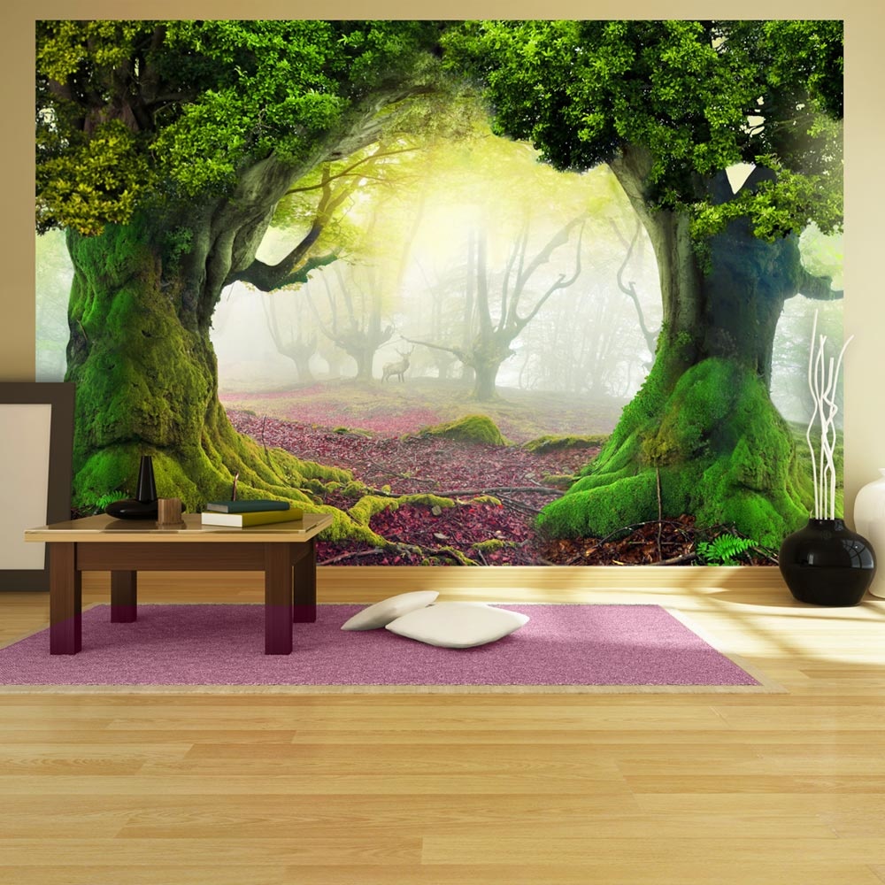 Zelfklevend fotobehang - Betoverd bos , Premium Print afbeelding