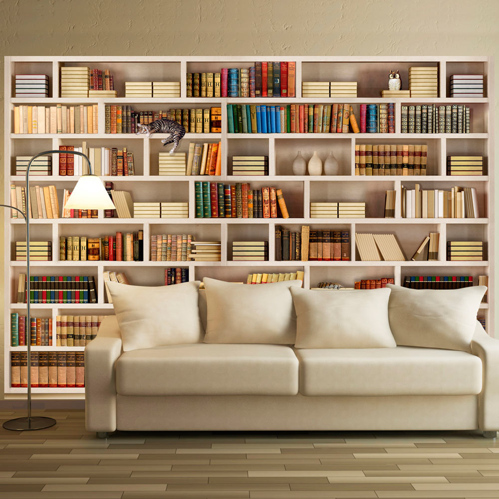 Zelfklevend fotobehang - Boekenkast, 8 maten, premium print afbeelding