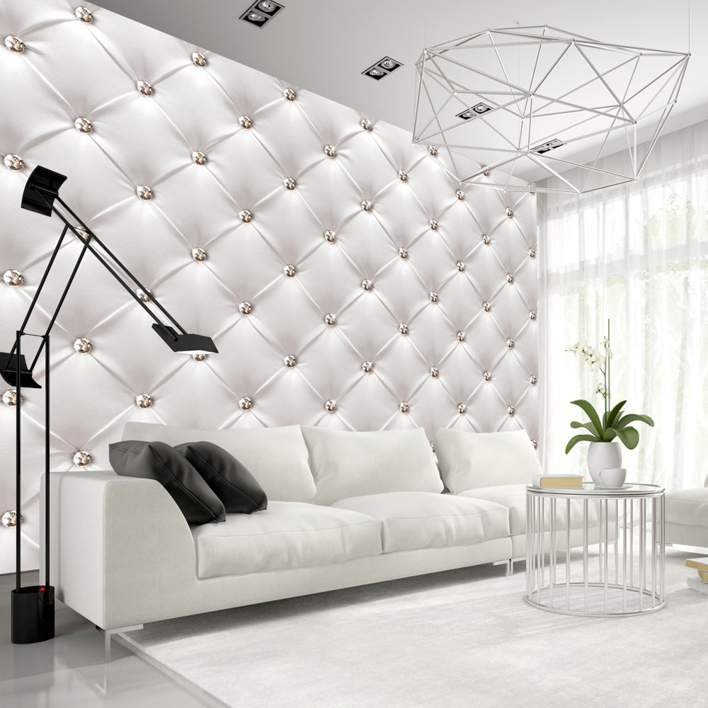 Zelfklevend fotobehang - Witte elegantie, 8 maten, premium print afbeelding
