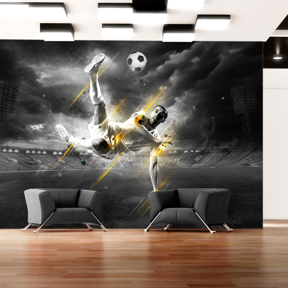 Zelfklevend fotobehang - Voetbal legende, 8 maten, premium print afbeelding