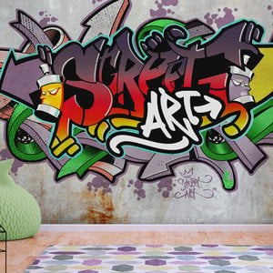 Zelfklevend fotobehang - Graffiti Street Art, Premium Print