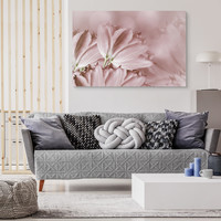 Schilderij - Pastel roze tulpen, premium print