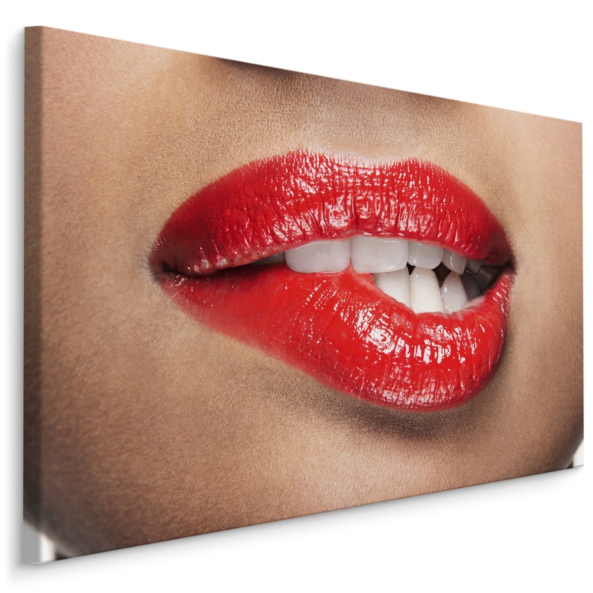 Schilderij - Verleidelijke lippen, premium print