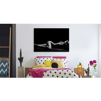 Schilderij - Vrouw in erotische pose, premium print