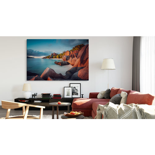 Schilderij - Dromerig strand, premium print