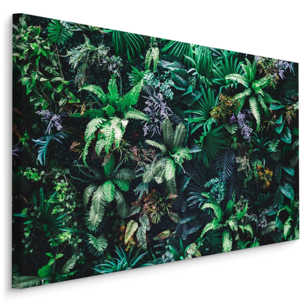 Schilderij - Tuin vol prachtige bladeren, Premium Print afbeelding