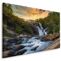 Schilderij - Waterval in Sri Lanka, premium print