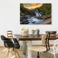 Schilderij - Waterval in Sri Lanka, premium print