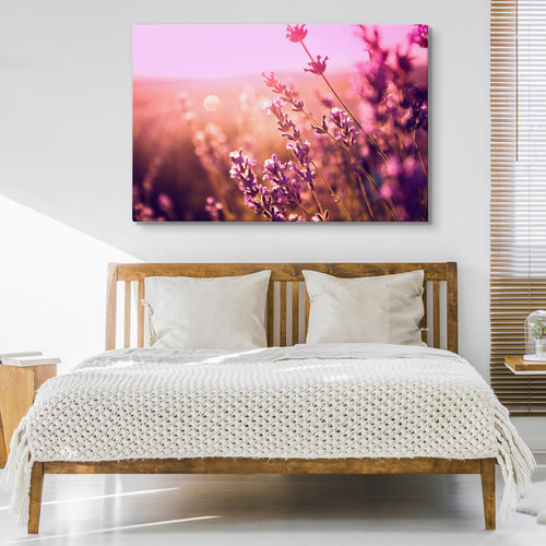 Schilderij - Betoverend lavendel, premium print