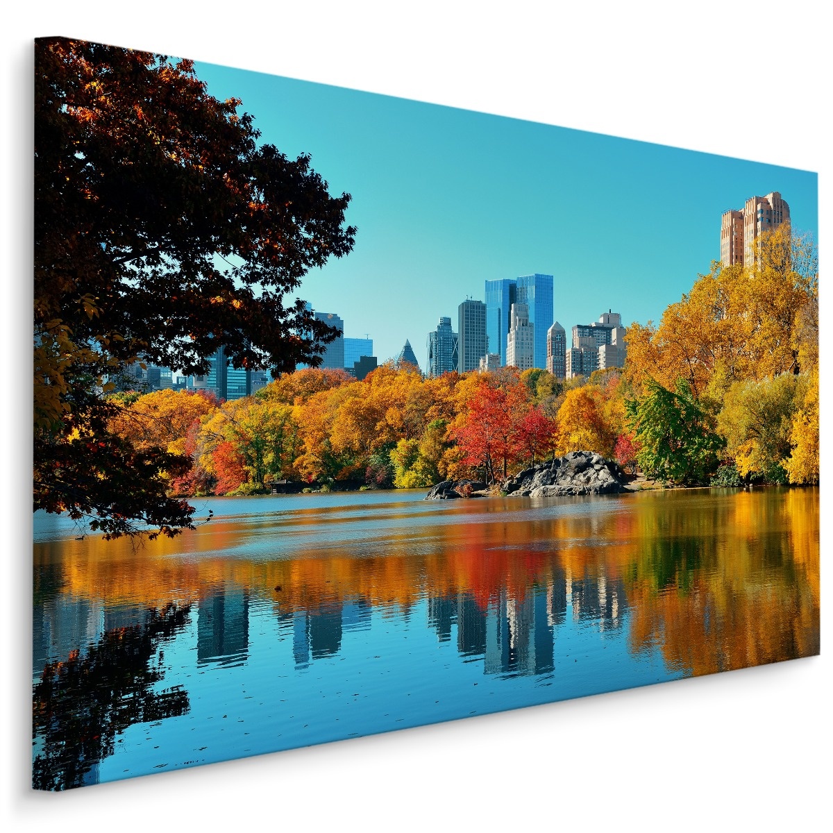 Schilderij - Central Park, New York City, Premium Print