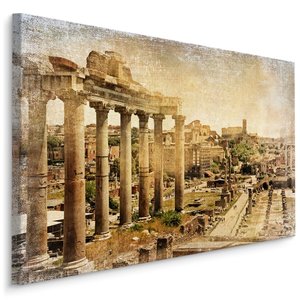 Schilderij - Forum Romanum, Premium Vintage Print, 5 maten