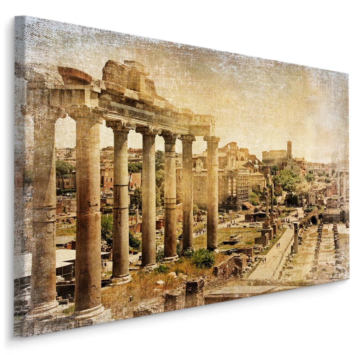 Schilderij - Forum Romanum, Premium Vintage Print, 5 maten afbeelding