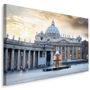 Schilderij - Sint-Pietersbasiliek, Vaticaan, Premium Print, 5 maten