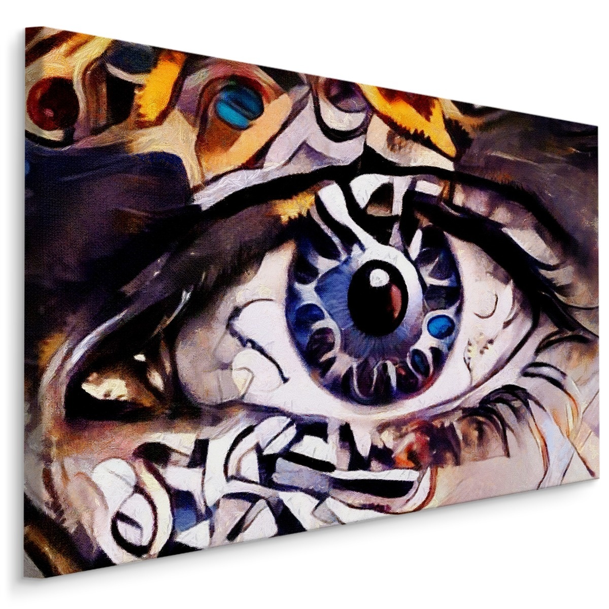 Schilderij - Het Oog, Abstract, Premium Print, 5 maten afbeelding