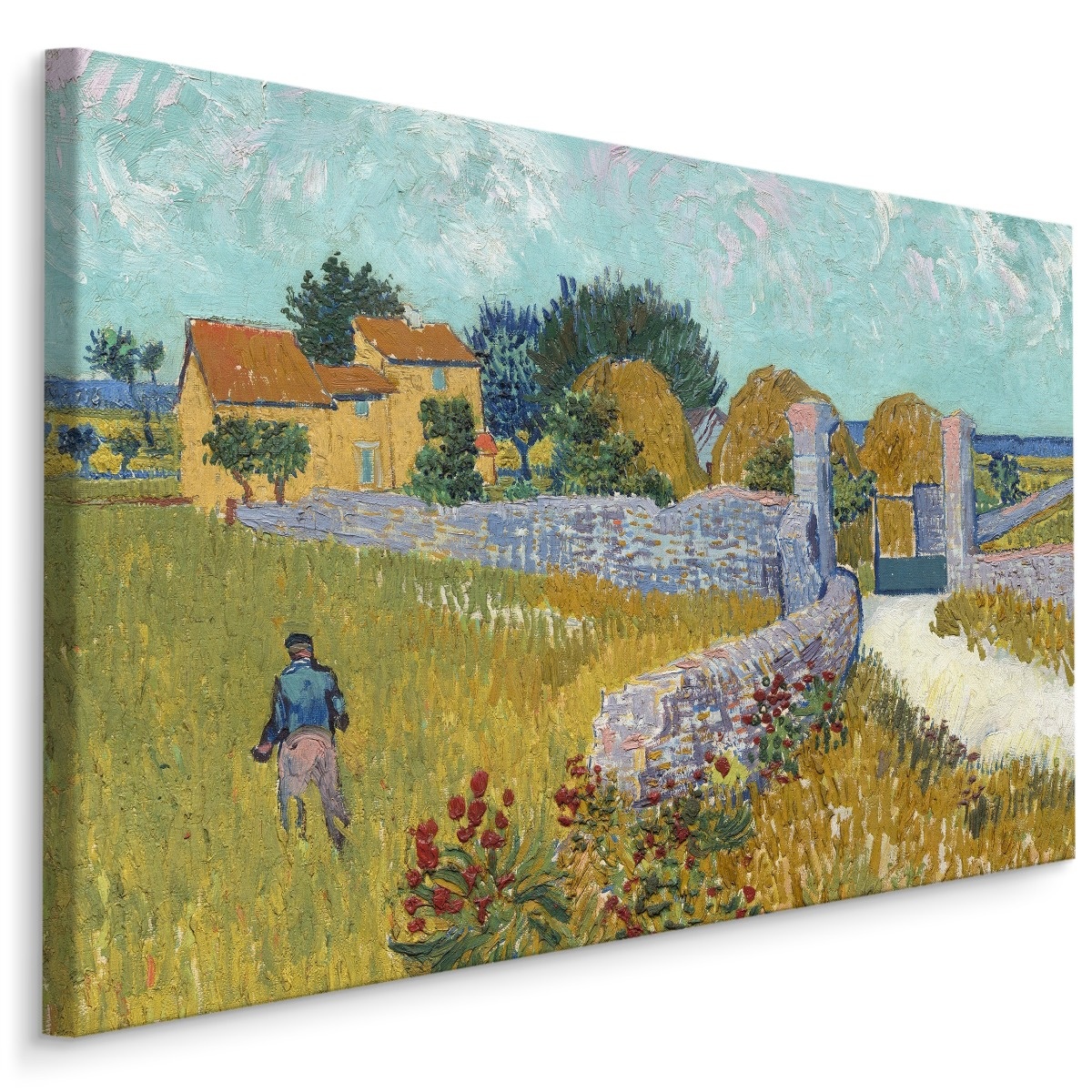 Schilderij - Vincent van Gogh, Boerderij in de Provence (Farmhouse in Provence) Reproductie afbeelding