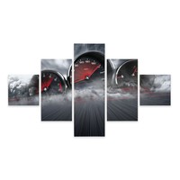Schilderij - Met hoge snelheid, 5luik, Premium print Schilderij - Met hoge snelheid, 5luik, Premium print