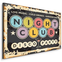 Schilderij - Nightclub, Disco, Live Music, Premium Print