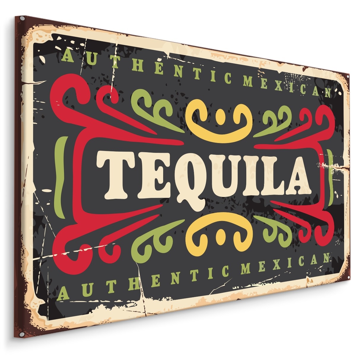 Schilderij - Tequila, Mexicaanse Drank, Premium Print op Canvas afbeelding