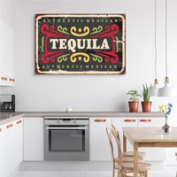 Schilderij - Tequila, Mexicaanse Drank, Premium Print op Canvas