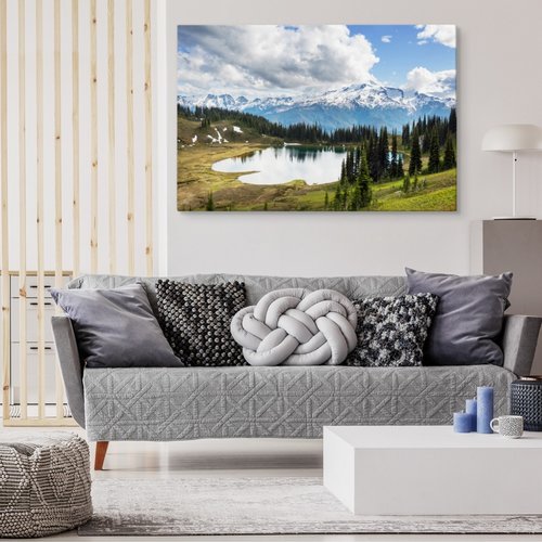 Schilderij - Glacier Peak, USA, 5 maten, Premium Print