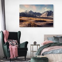 Schilderij - Vestrahorn Berg, IJsland, Premium Print