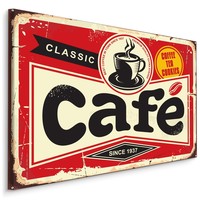 Schilderij - Classic Café, 5 maten, Premium Print