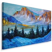 Schilderij - Colorado Rockies, USA, Premium Print op Canvas