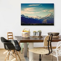 Schilderij - Mount Cook, Nieuw-Zeeland, Premium Print